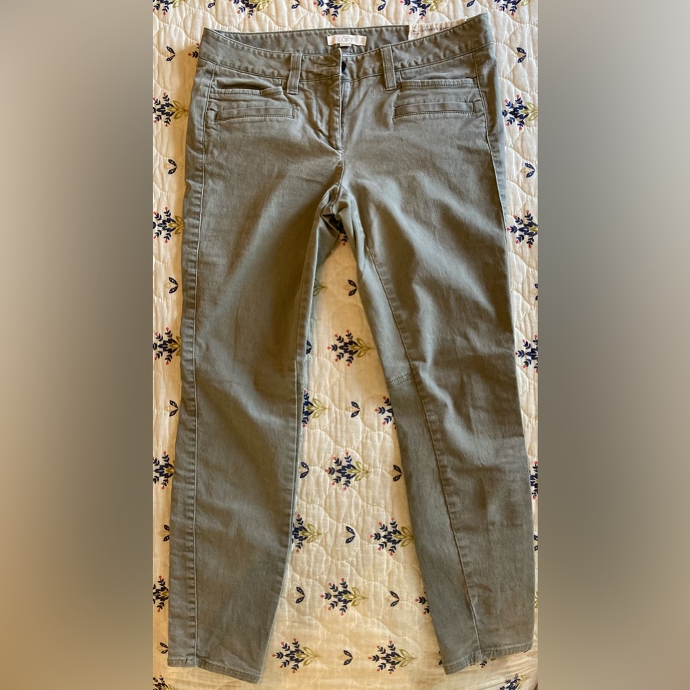 Loft Marisa skinny ankle pant 2P